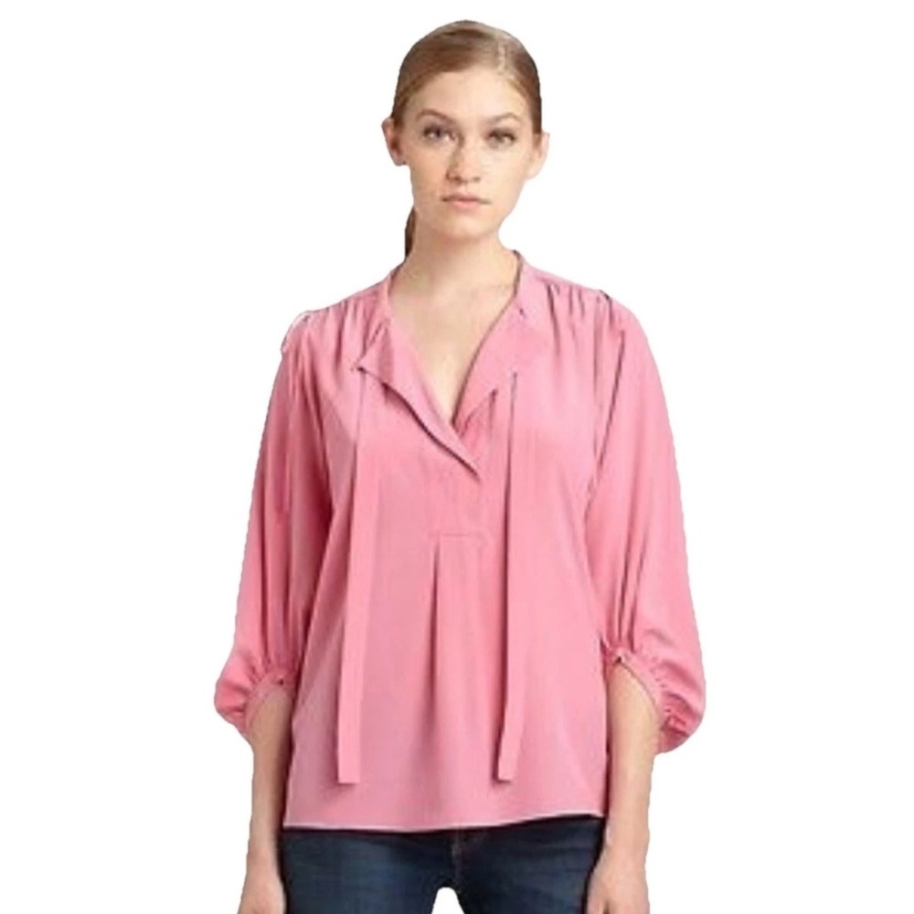 DVF Diane Von Furstenberg BAIRLY LOUCHE Top Blouse Silk